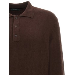 Cashmere wool polo shirt