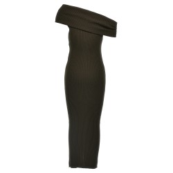 'Twist Rib Knit Long' dress