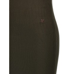 'Twist Rib Knit Long' dress