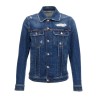 Denim jacket with used effect