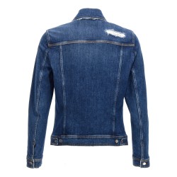 Denim jacket with used effect