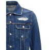 Denim jacket with used effect