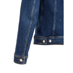 Denim jacket with used effect