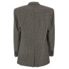 Single-breasted micro houndstooth blazer