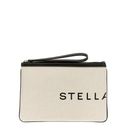 Logo clutch bag