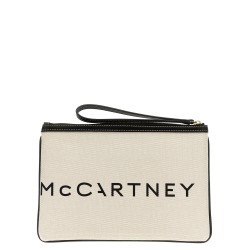 Logo clutch bag