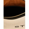 Logo clutch bag