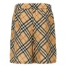 Check silk bermuda shorts