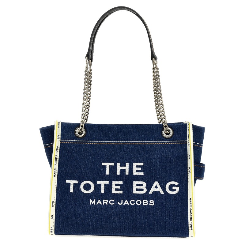 'The Denim Chain Medium Tote' shoulder bag