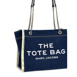 'The Denim Chain Medium Tote' shoulder bag