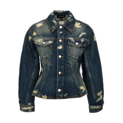 'The Rip And Repair Fluted Denim Jacket' jacket
