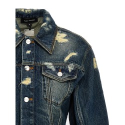 'The Rip And Repair Fluted Denim Jacket' jacket