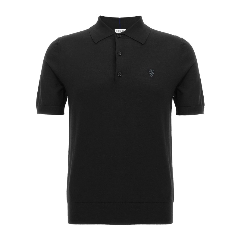Wool polo shirt