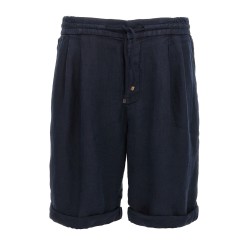Linen bermuda shorts