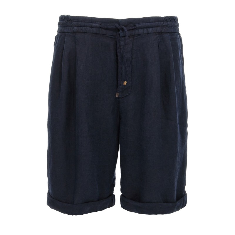 Linen bermuda shorts