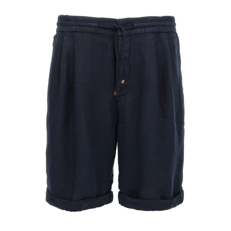 Linen bermuda shorts