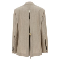 Maxi split blazer