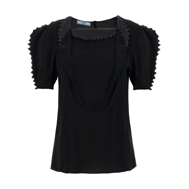 Cady crêpe top