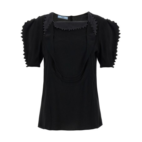 Cady crêpe top