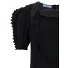 Cady crêpe top