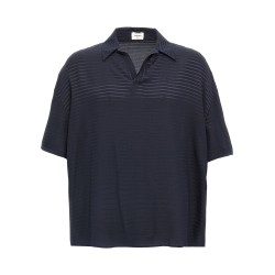 Silk polo shirt