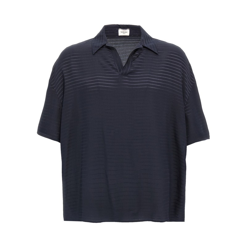 Silk polo shirt
