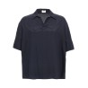 Silk polo shirt