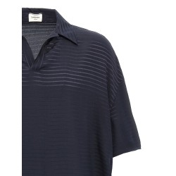 Silk polo shirt