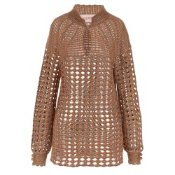 Openwork sweater