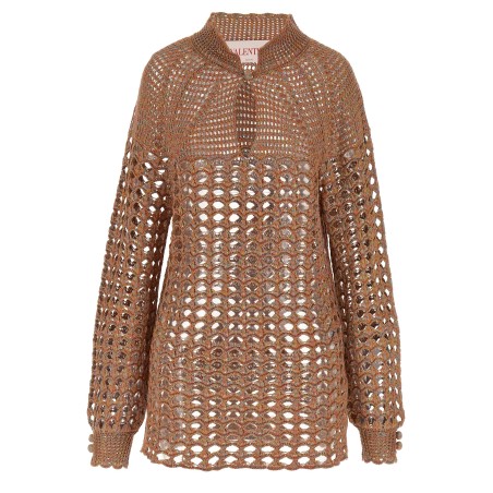 Openwork sweater