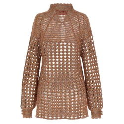 Openwork sweater