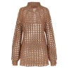 Openwork sweater