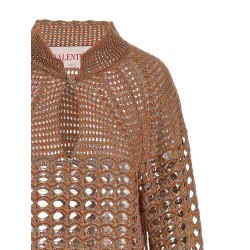 Openwork sweater