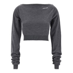 Cropped knit top