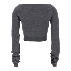 Cropped knit top