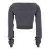 Cropped knit top