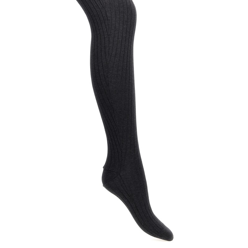 Ribbed tights