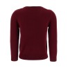'Burgundy Check' cardigan