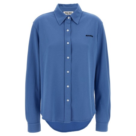 Piqué cotton shirt