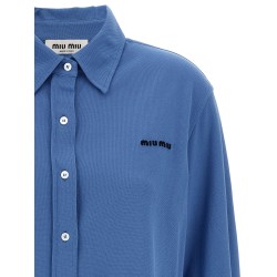 Piqué cotton shirt