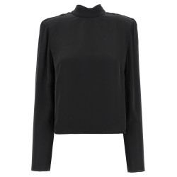 'Satin Drapy Back' top