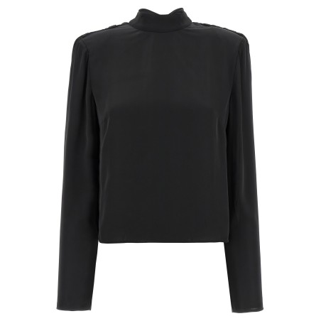 'Satin Drapy Back' top