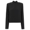 'Satin Drapy Back' top