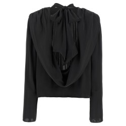 'Satin Drapy Back' top