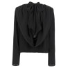 'Satin Drapy Back' top
