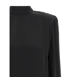 'Satin Drapy Back' top