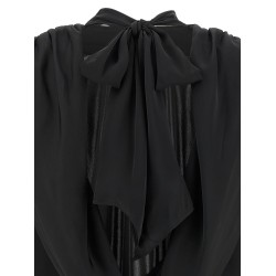 'Satin Drapy Back' top