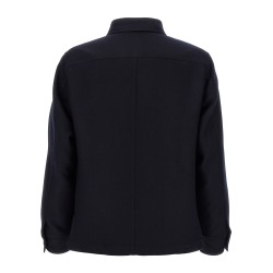 'Double Splittable Light Wool' overshirt