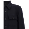'Double Splittable Light Wool' overshirt