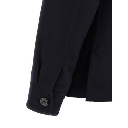 'Double Splittable Light Wool' overshirt